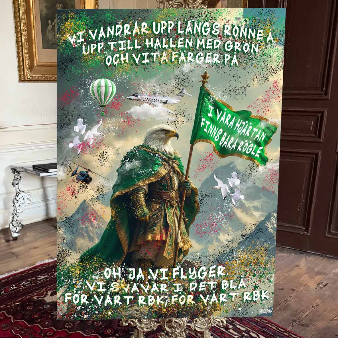 Rögle Hjärtan Canvas