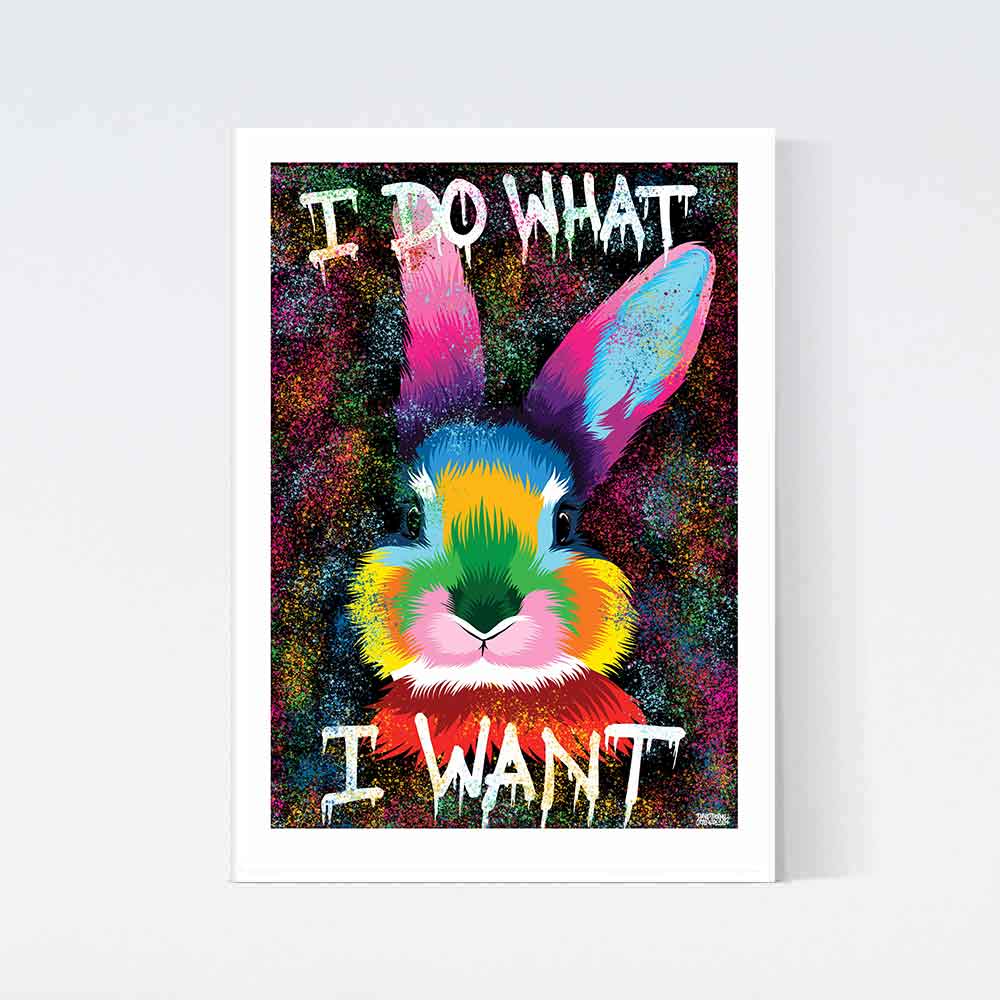 Färgglad Kanin Poster
