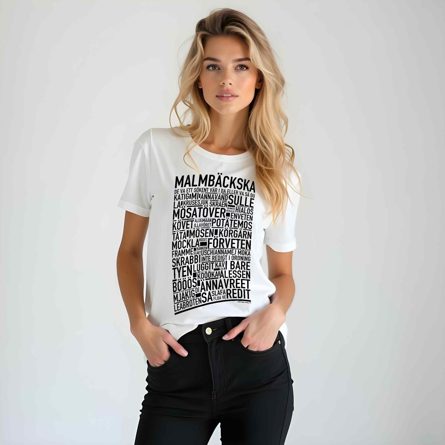 Malmbäckska Dialekt Text T-shirt