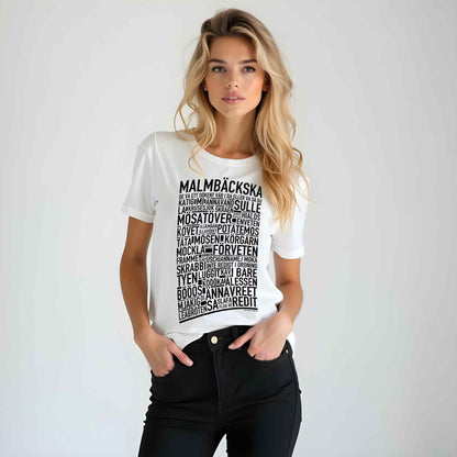 Malmbäckska Dialekt Text T-shirt