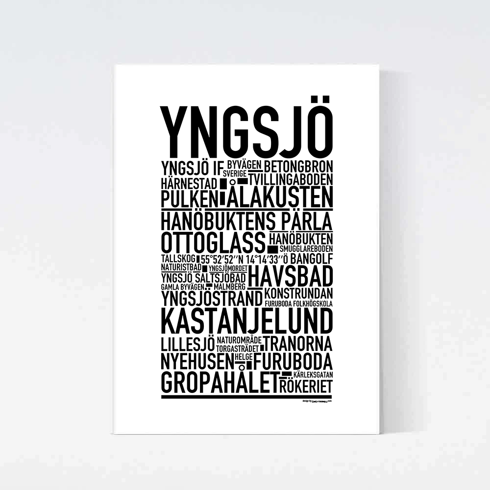 Yngsjö Text Poster