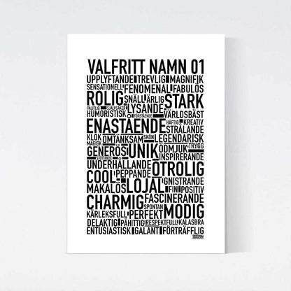 Valfritt Namn Text Poster