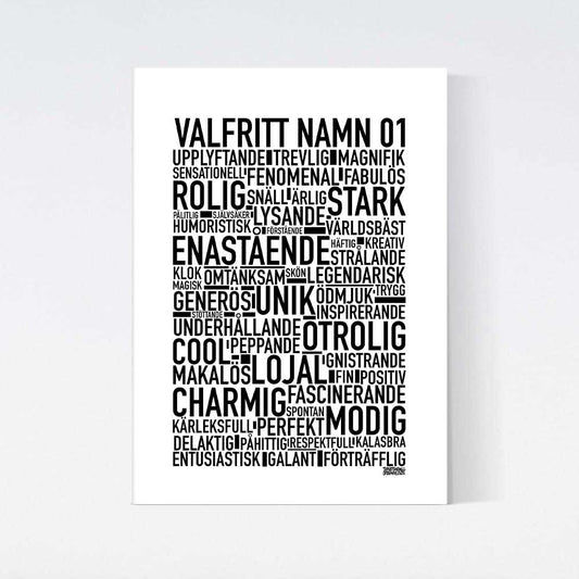 Valfritt Namn Text Poster