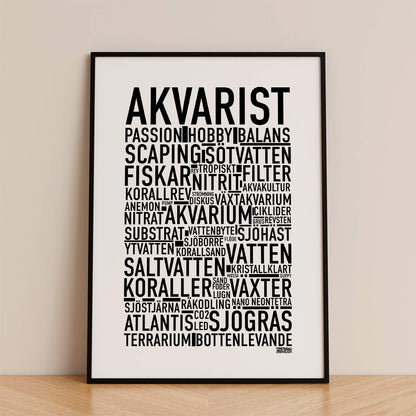 Akvarist Text Poster