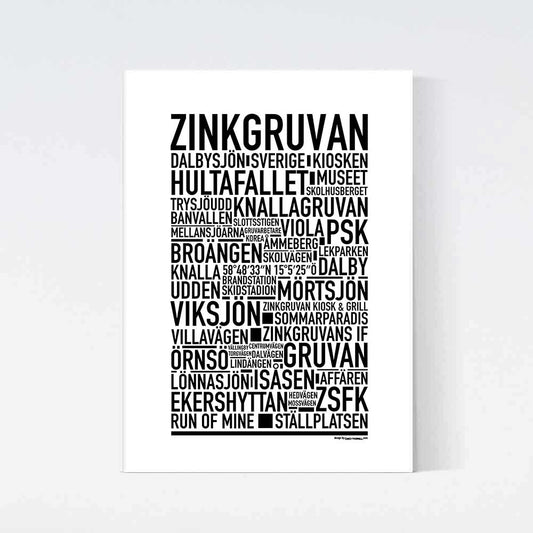 Zinkgruvan Text Poster