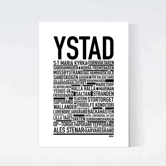 Ystad 2025 Text Poster