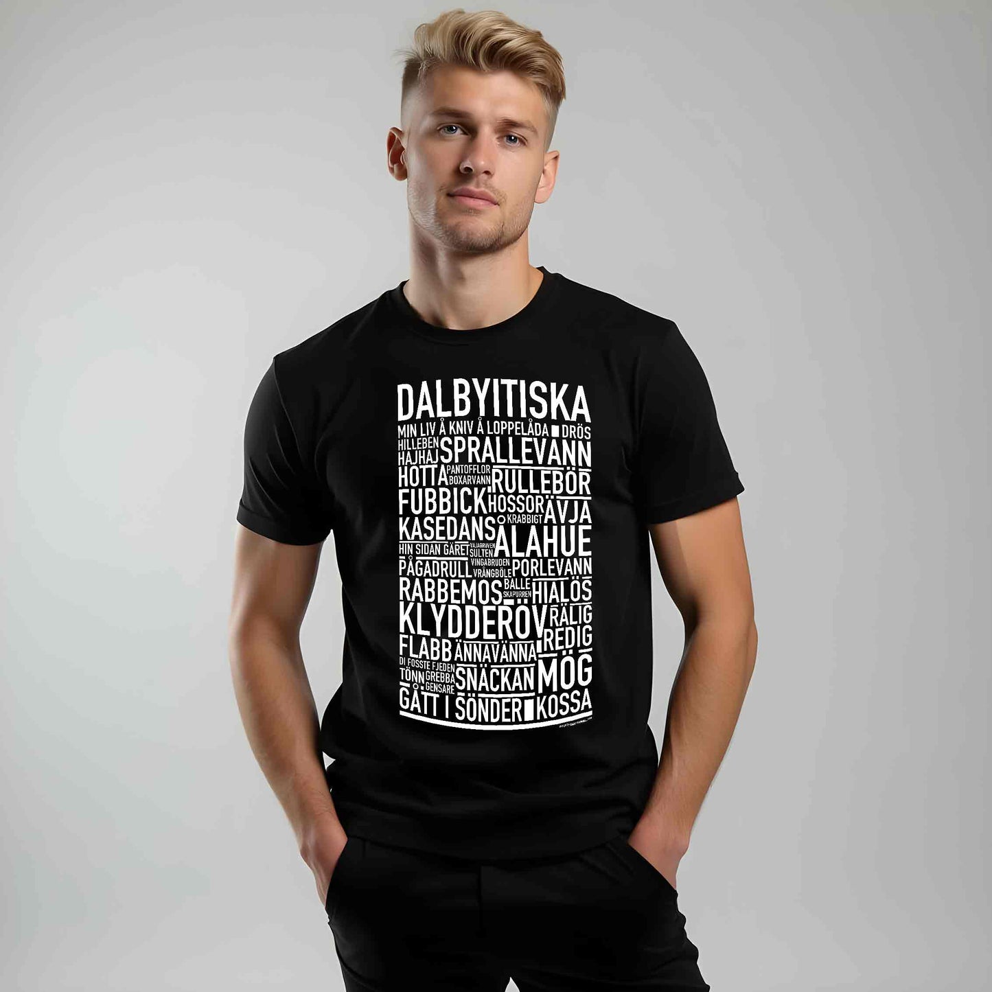 Dalbyitiska Dialekt Text T-shirt