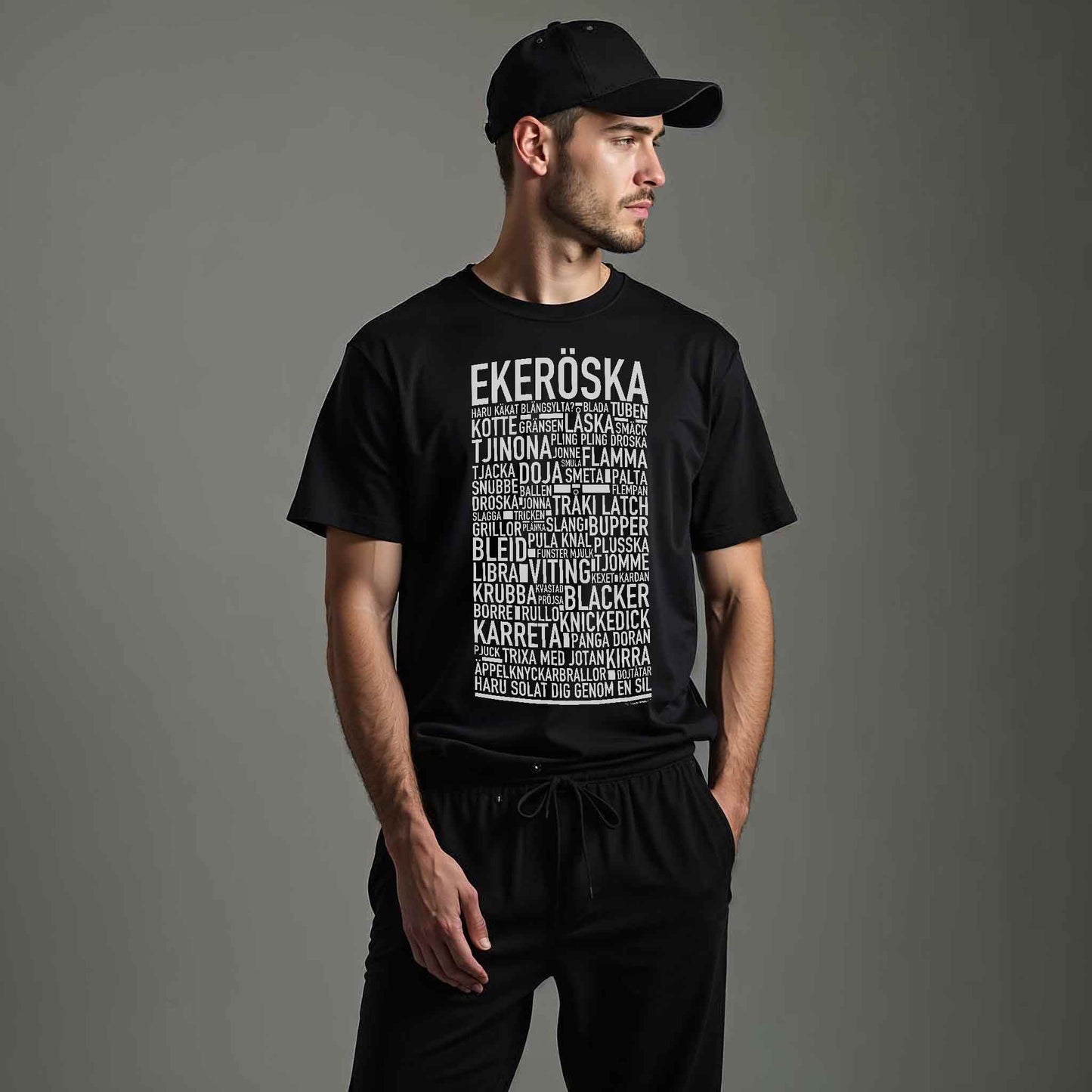 Ekeröska Dialekt Text T-shirt