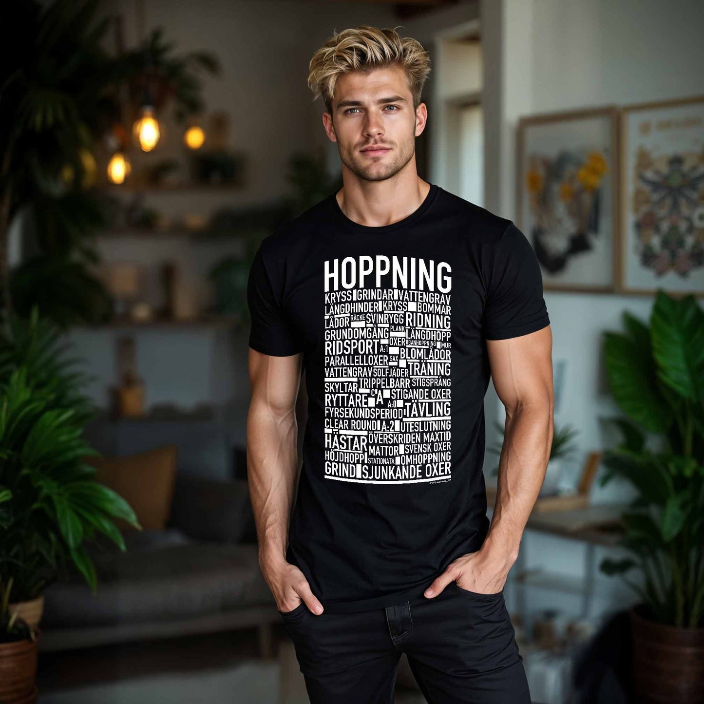 Hoppning Text T-shirt