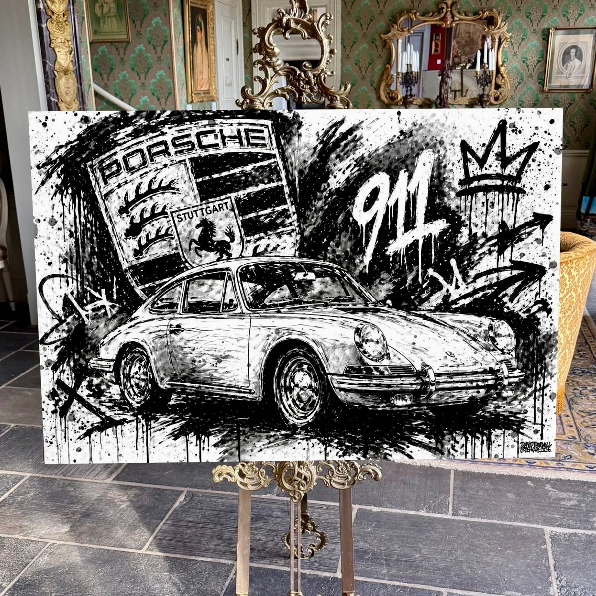 Porsche 911 Art Canvas