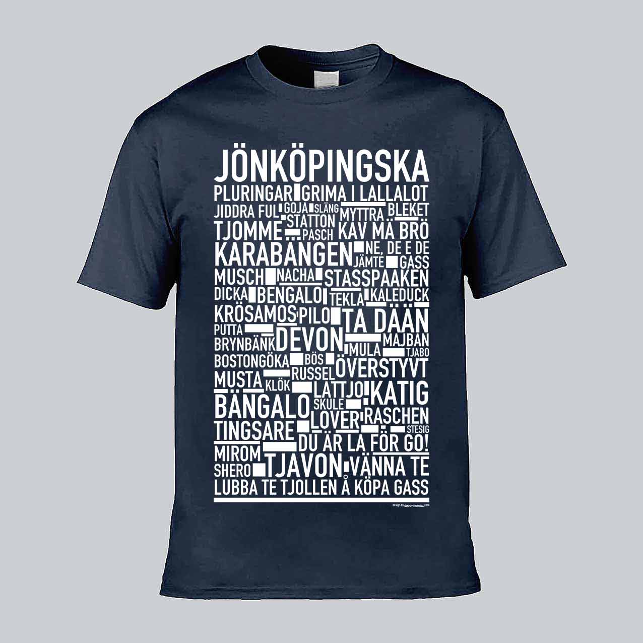 Jönköpingska Dialekt Text T-shirt