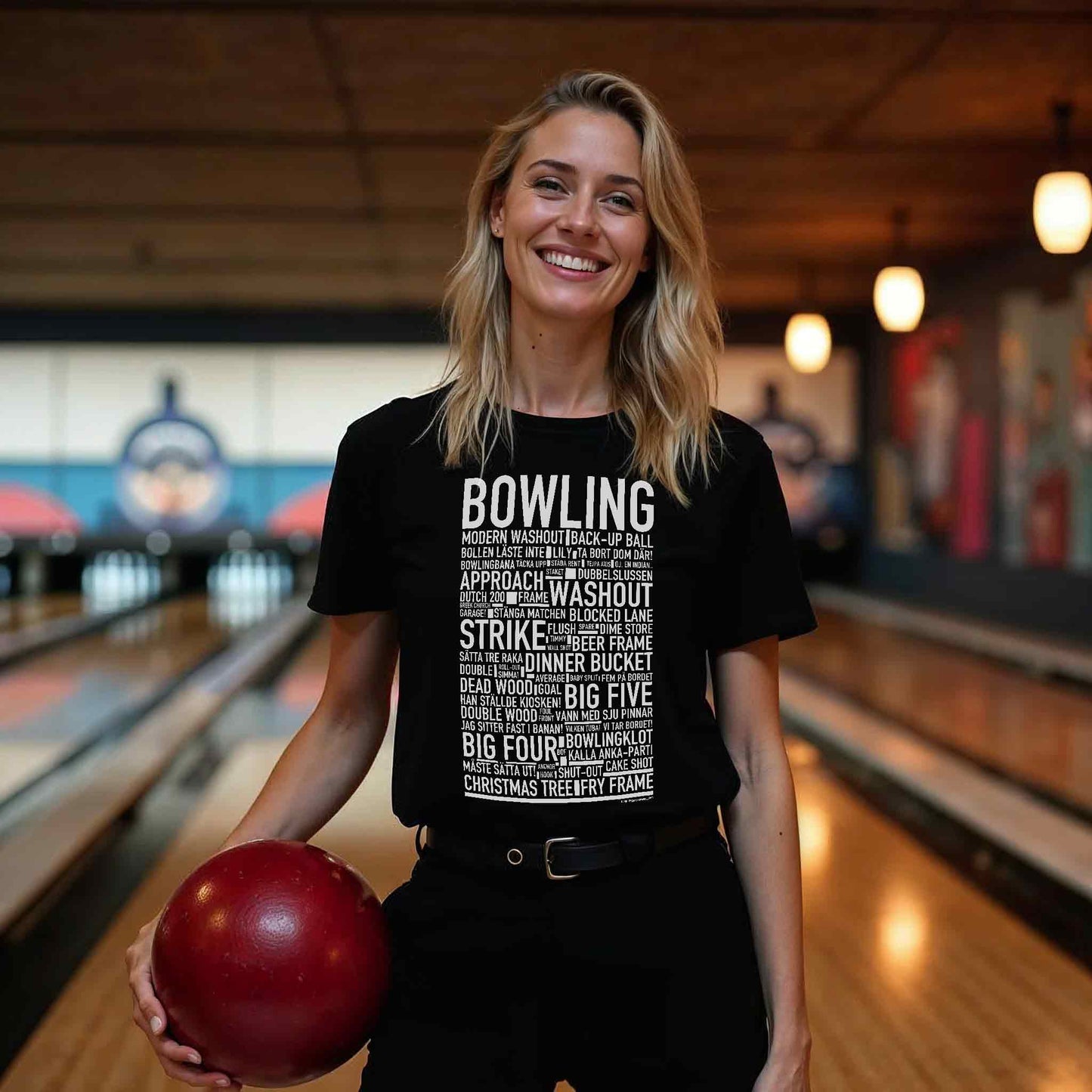 Bowling Text T-shirt