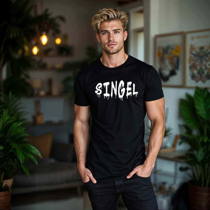 Singel Graffiti Text T-shirt