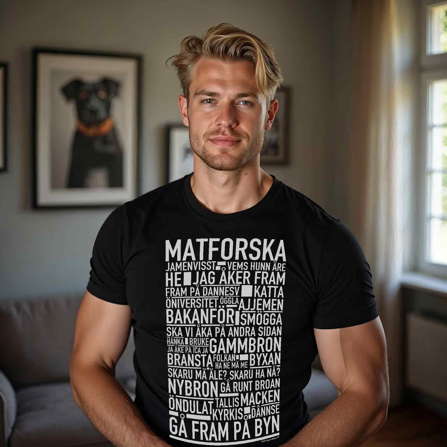 Matforska Dialekt Text T-shirt