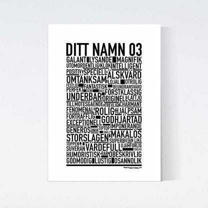 Valfritt Namn Text Poster