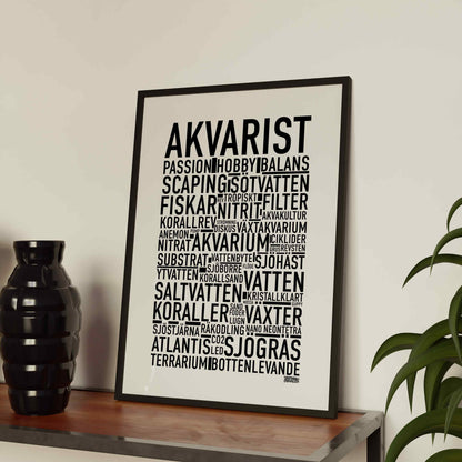Akvarist Text Poster