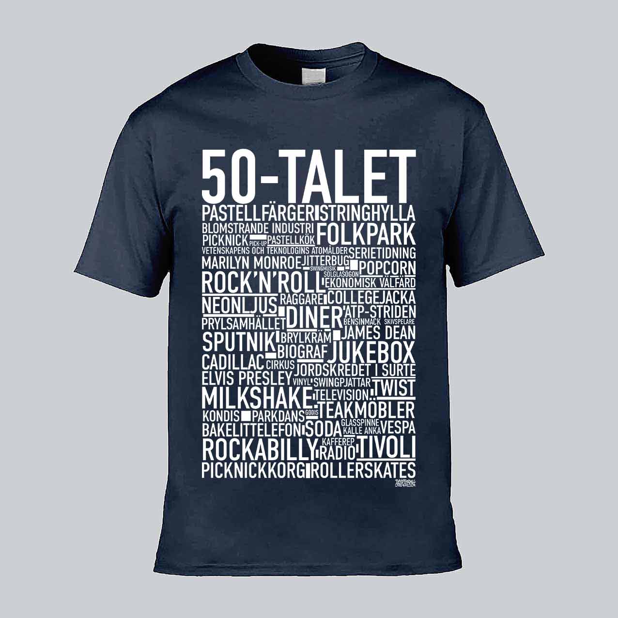 50-Talet Text T-shirt