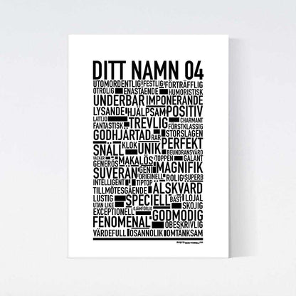 Valfritt Namn Text Poster