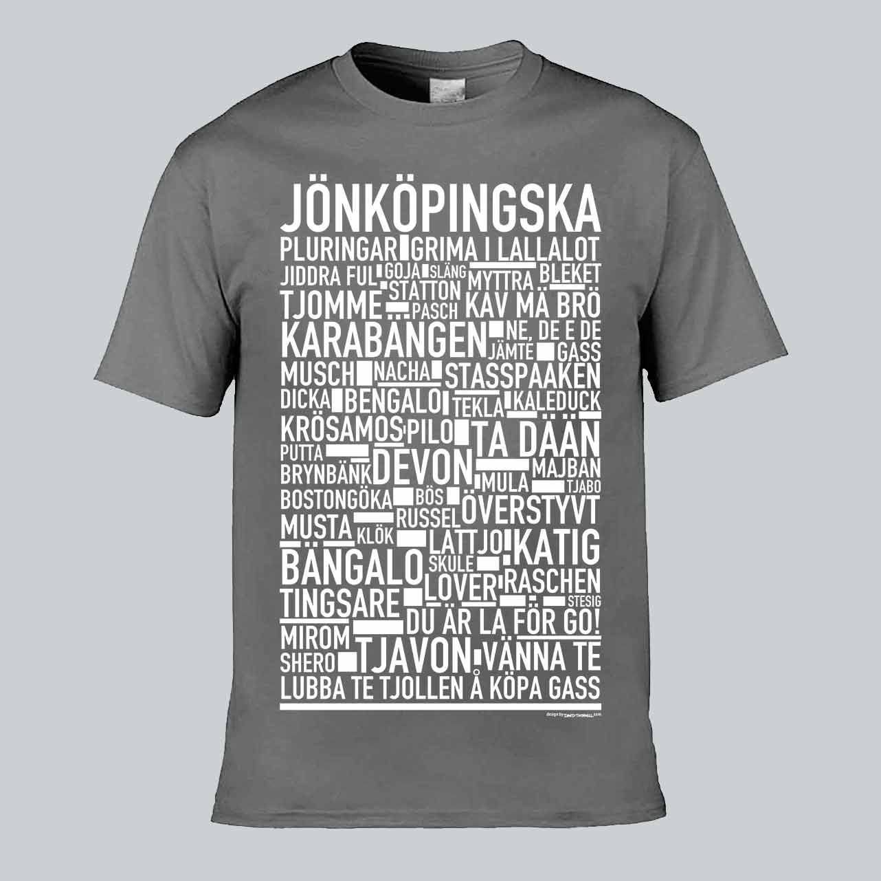 Jönköpingska Dialekt Text T-shirt