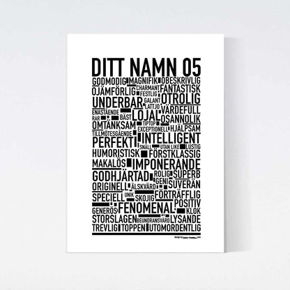 Valfritt Namn Text Poster
