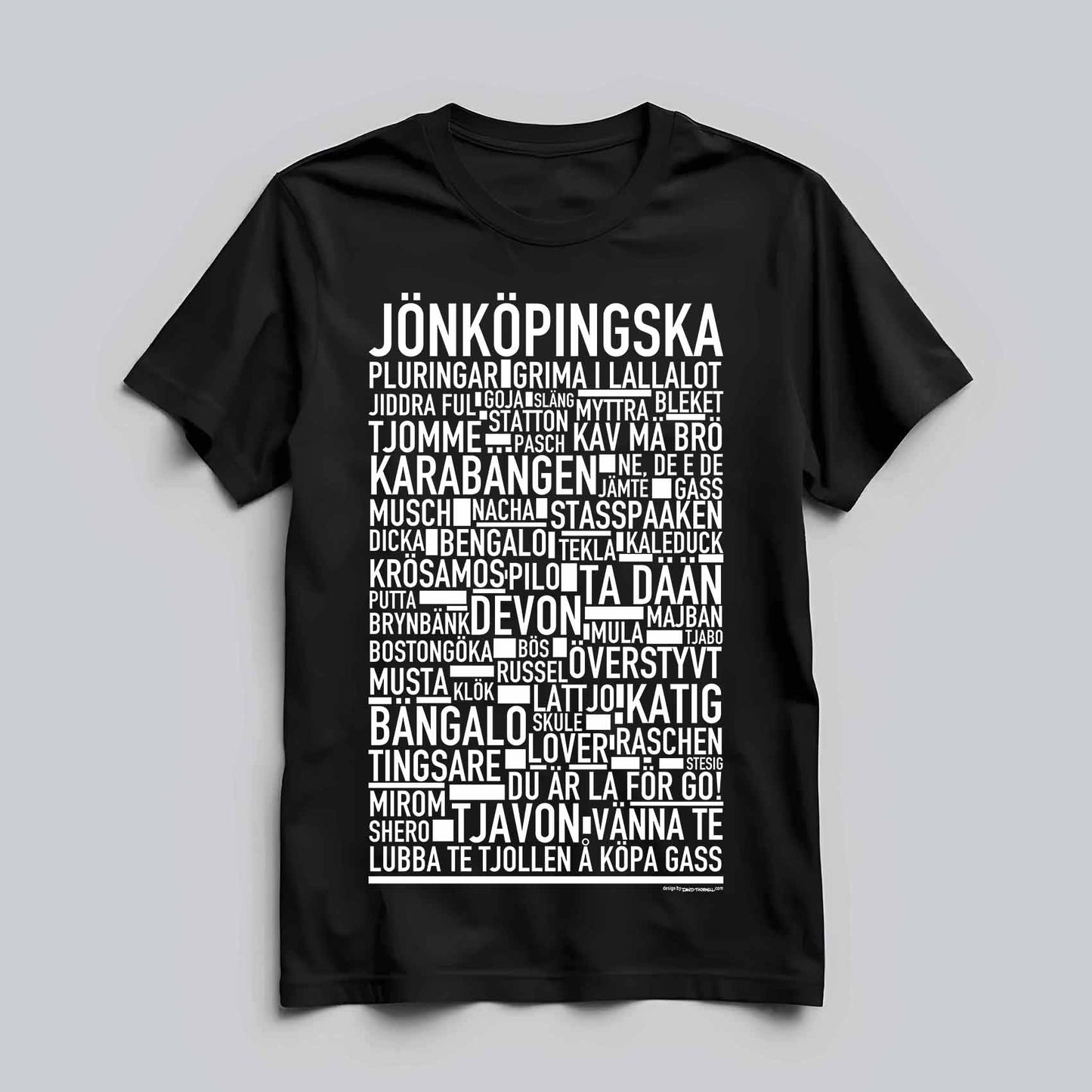 Jönköpingska Dialekt Text T-shirt