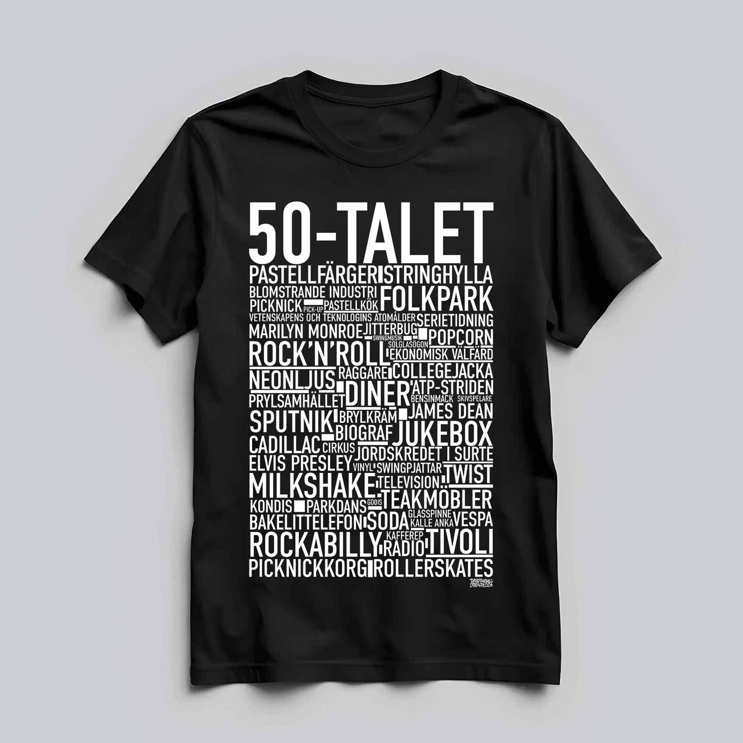 50-Talet Text T-shirt