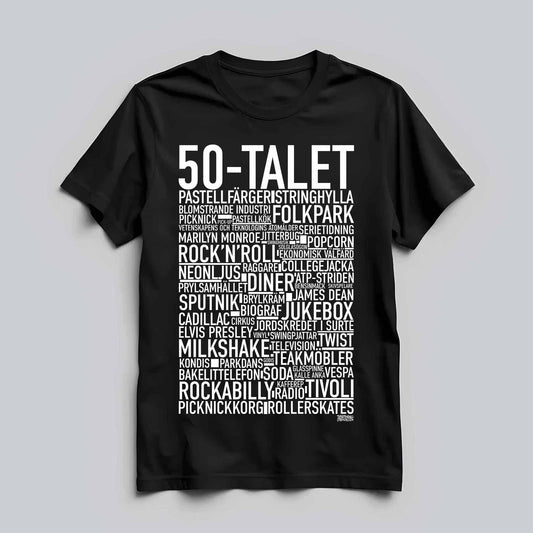 50-Talet Text T-shirt