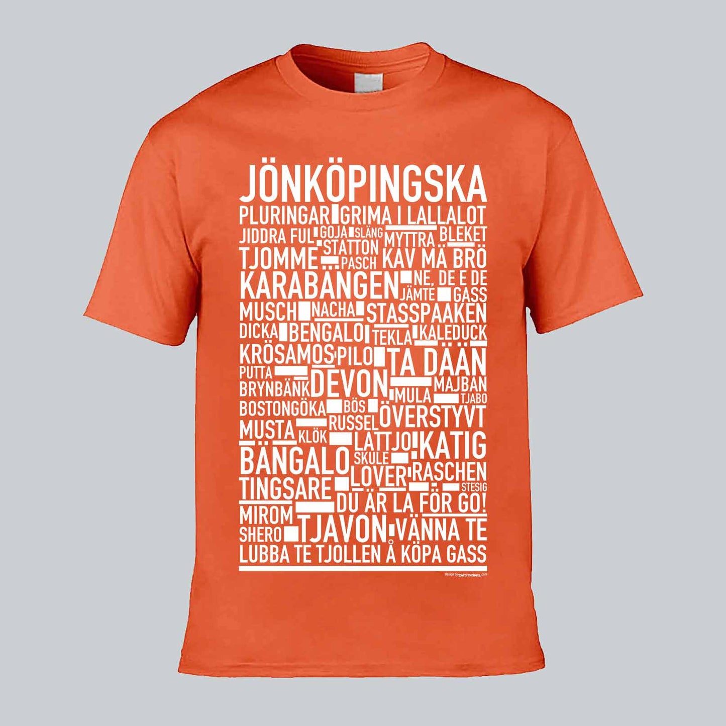 Jönköpingska Dialekt Text T-shirt