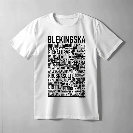 Blekingska Dialekt Text T-shirt