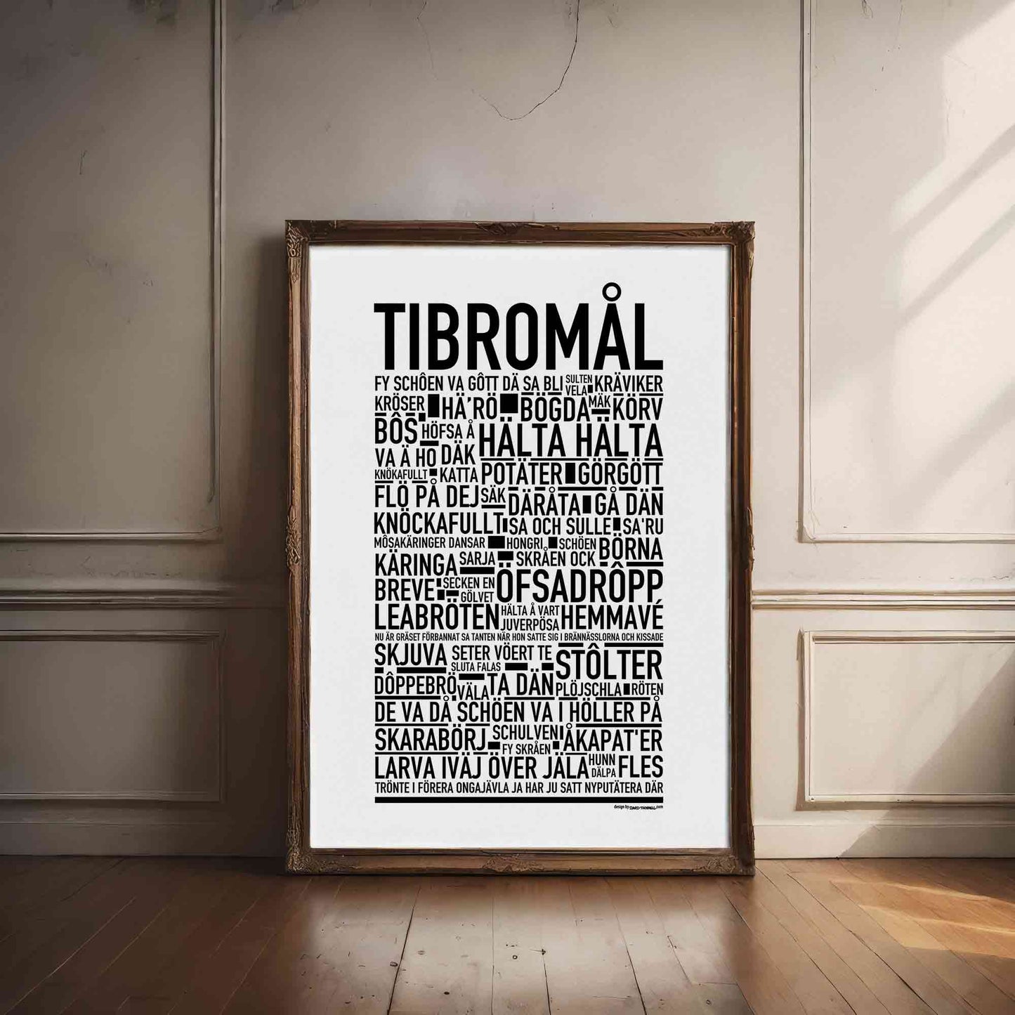 Tibromål Dialekt Text Poster