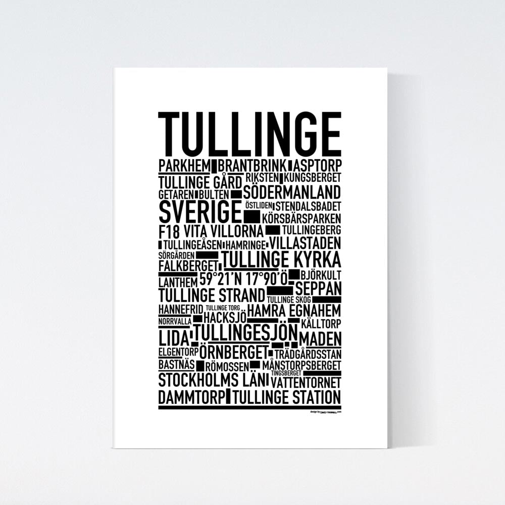 Tullinge Text Poster