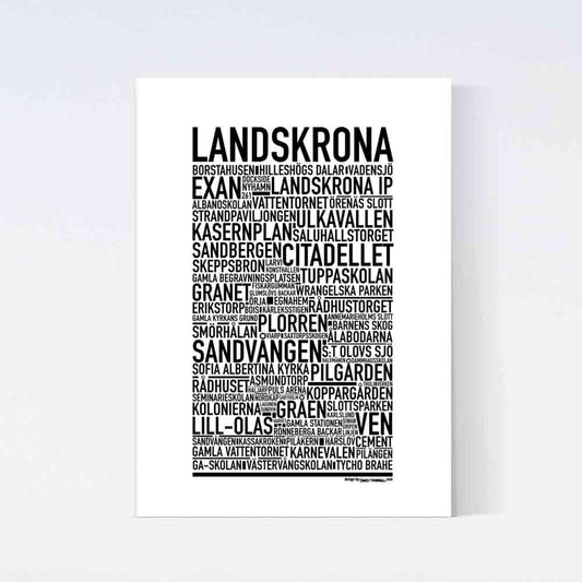 Landskrona Text Poster