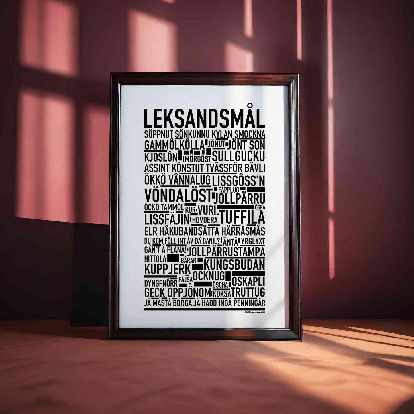 Leksandsmål Dialekt Text Poster