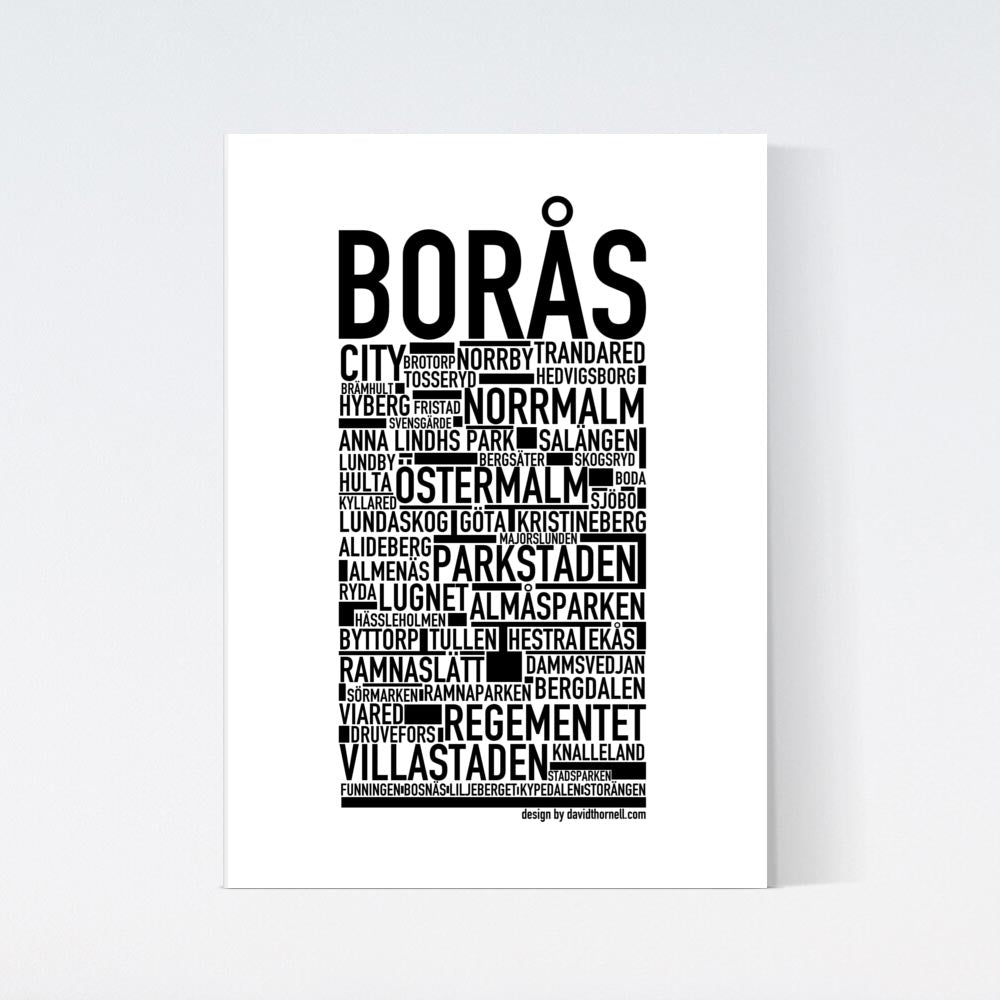 Borås Text Poster