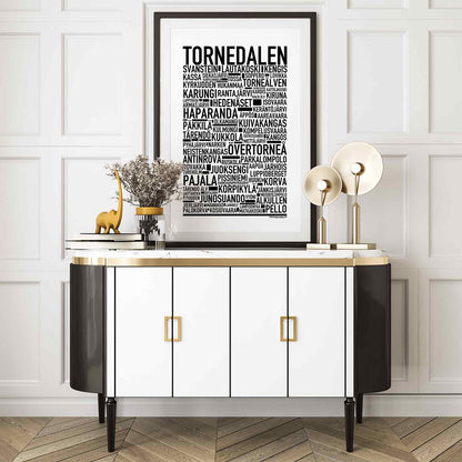 Tornedalen Text Poster