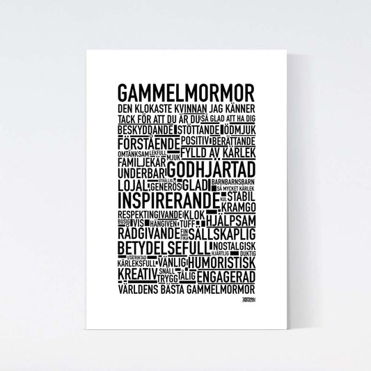 Gammelmormor 2024 Text Poster