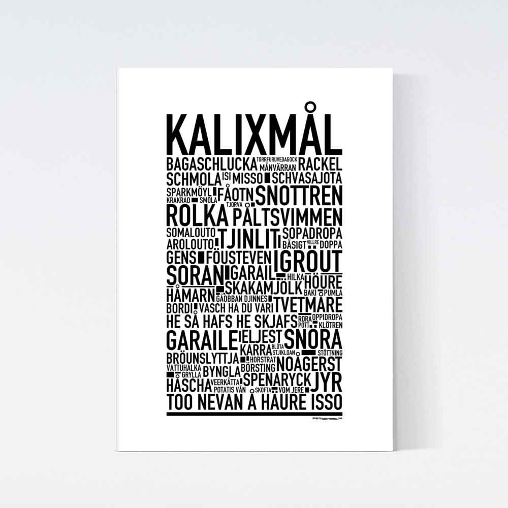 Kalixmål Dialekt Text Poster