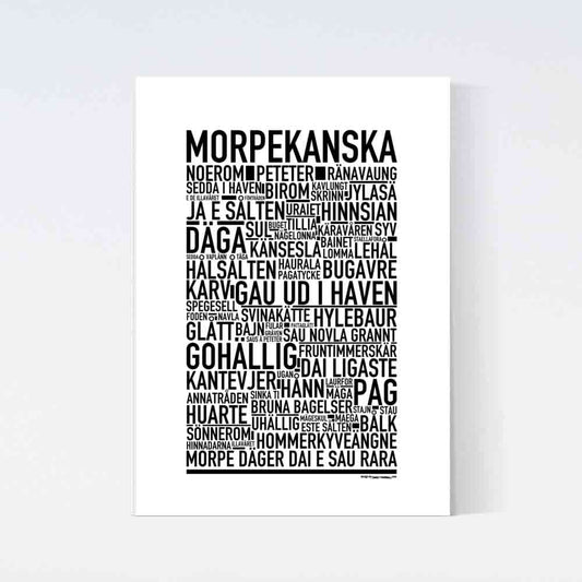 Morpekanska Dialekt Text Poster