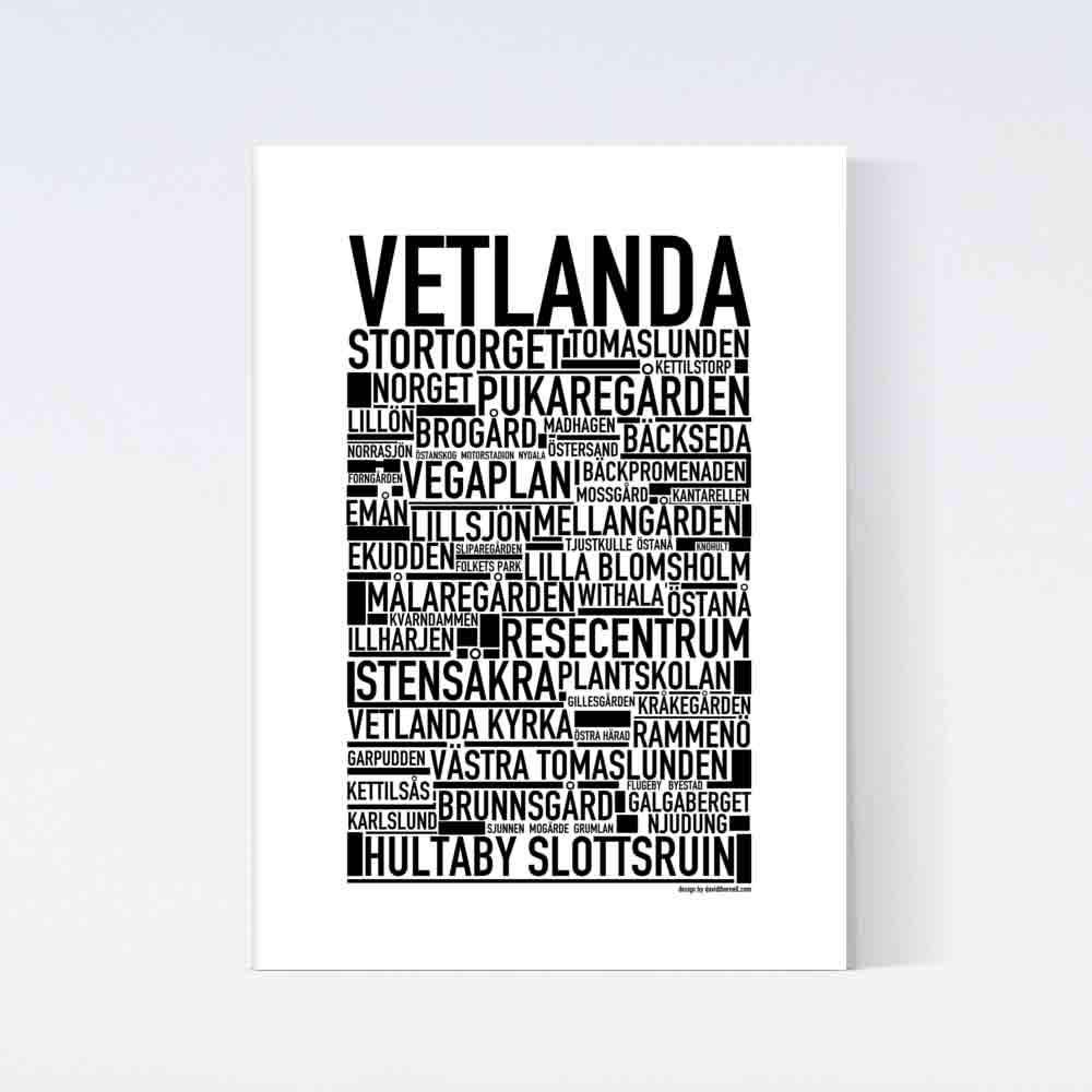 Vetlanda Text Poster