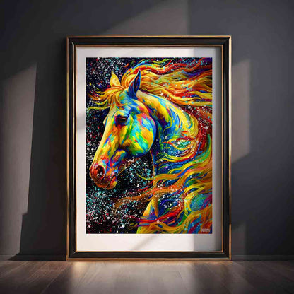 Colorful Horse Poster