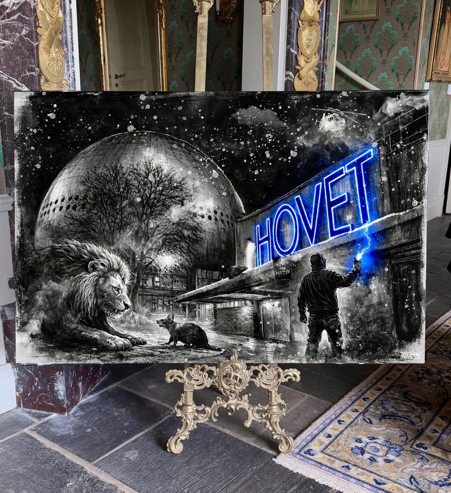 Hovet canvastavla 80x120cm