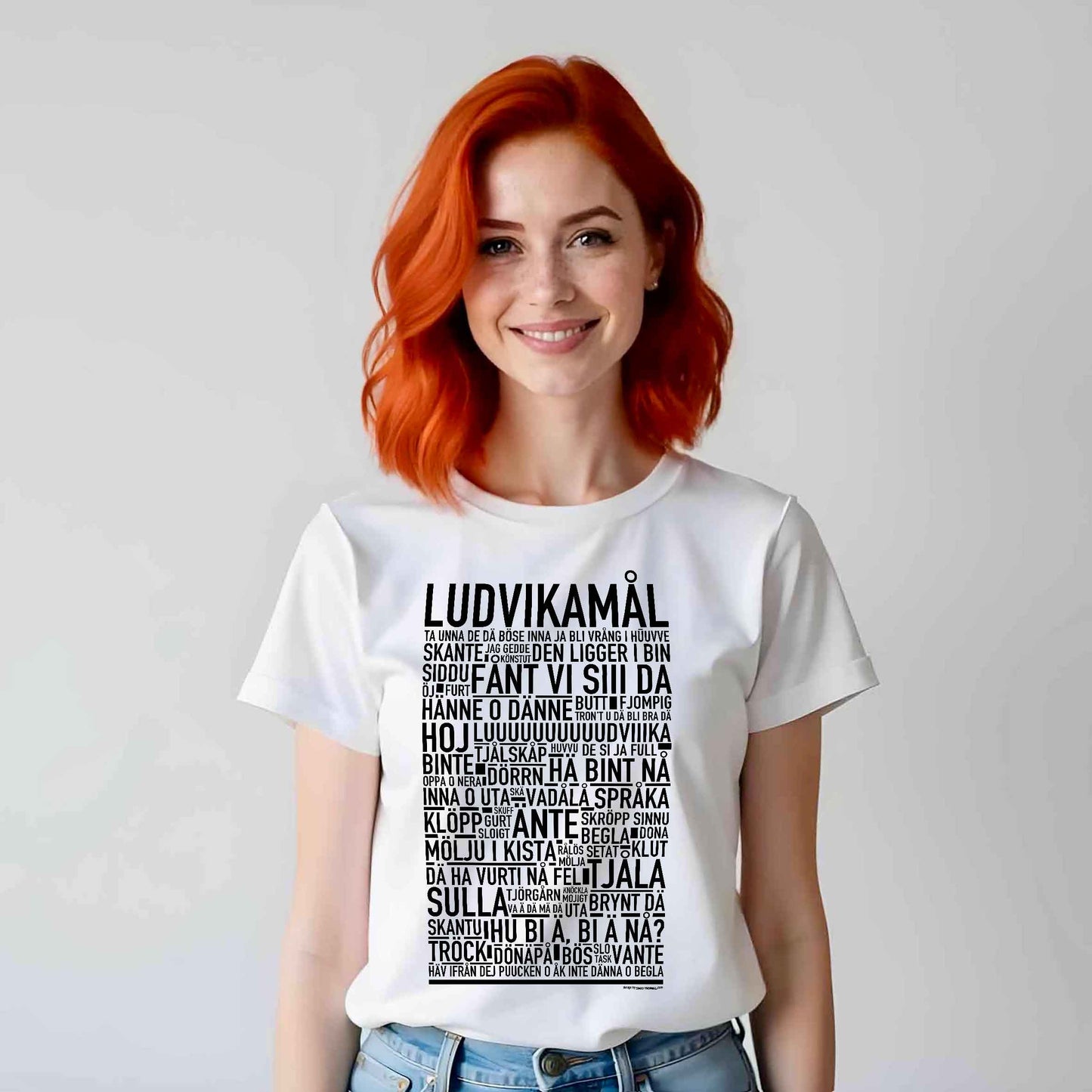 Ludvikamål Dialekt Text T-shirt