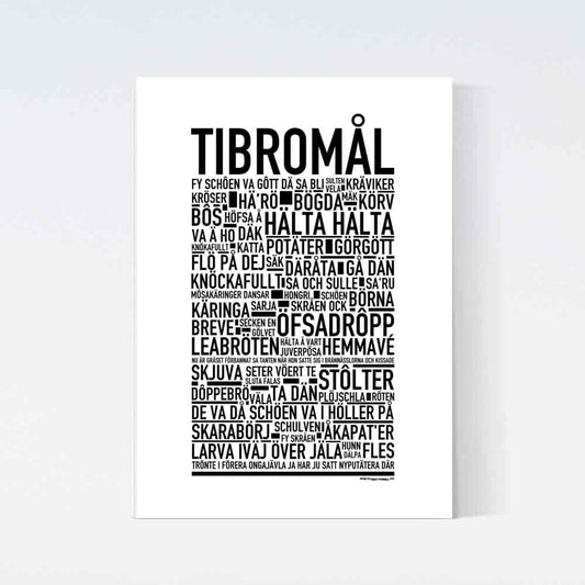 Tibromål Dialekt Text Poster