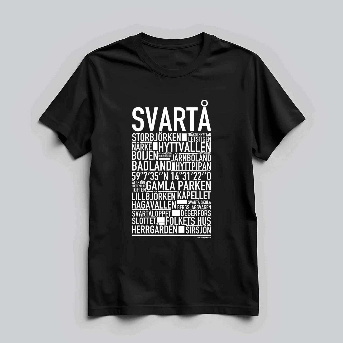 Svartå Text T-Shirt