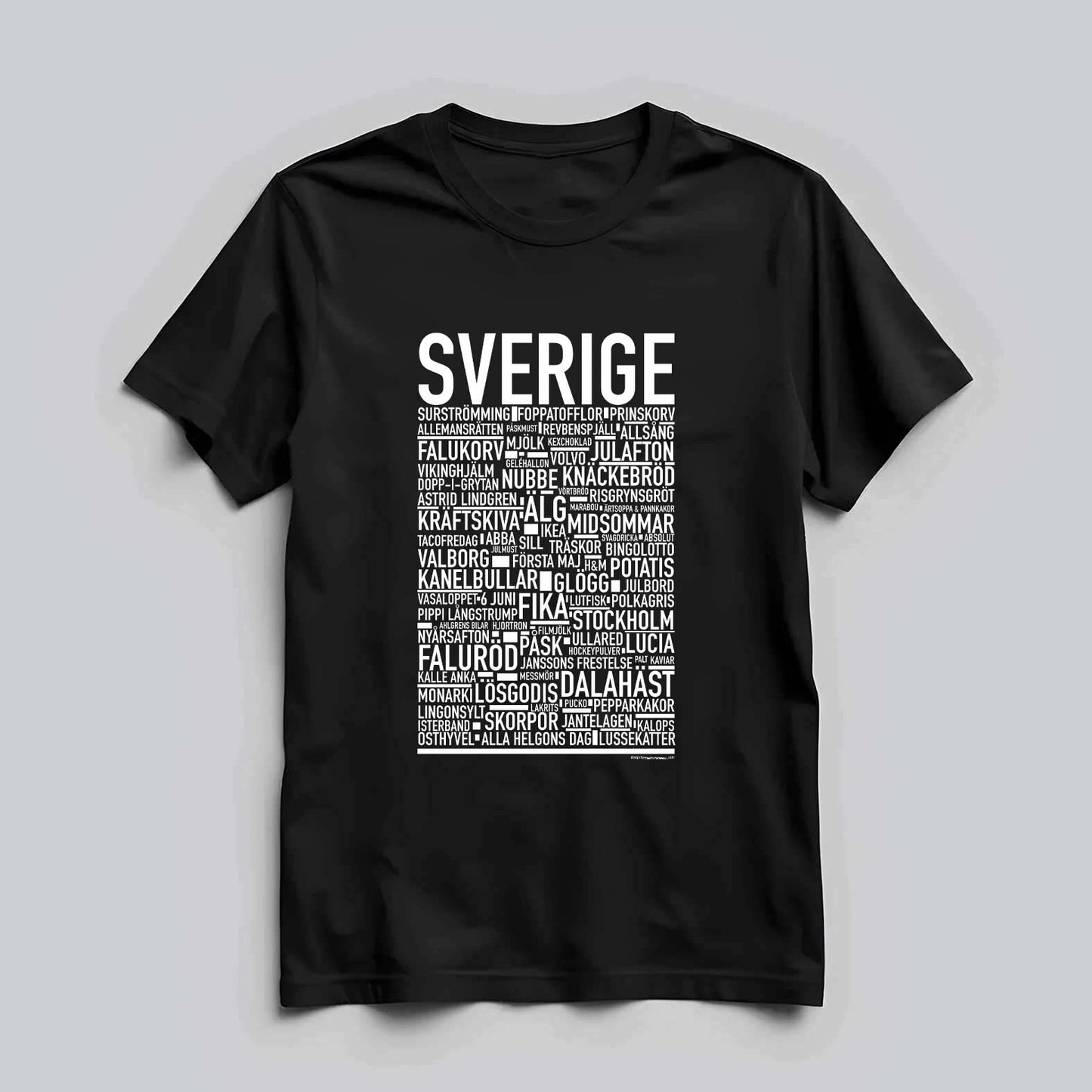 Sverige Klassiker Text T-Shirt