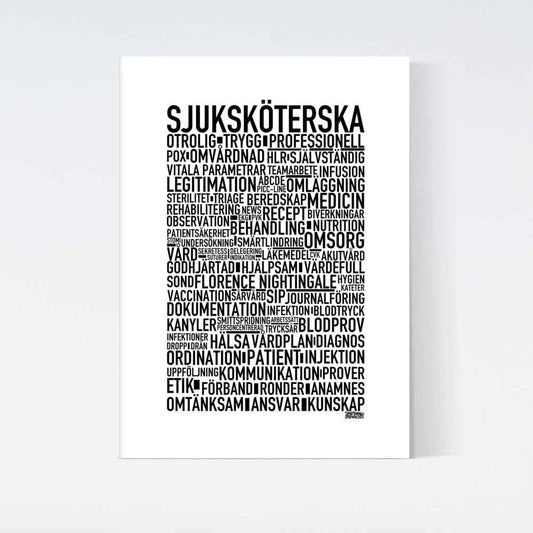 Sjuksköterska 2025 Text Poster