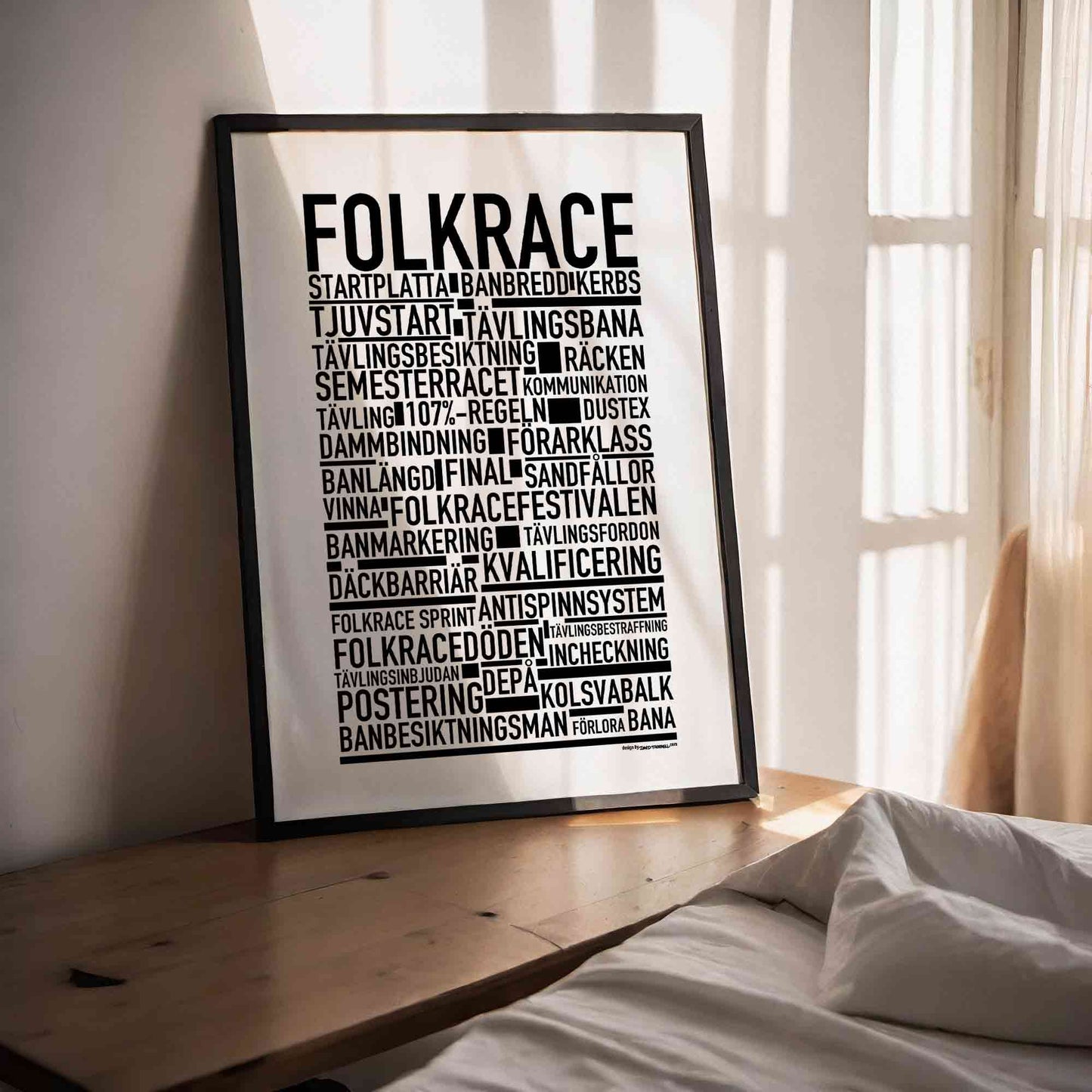 Folkrace Text Poster