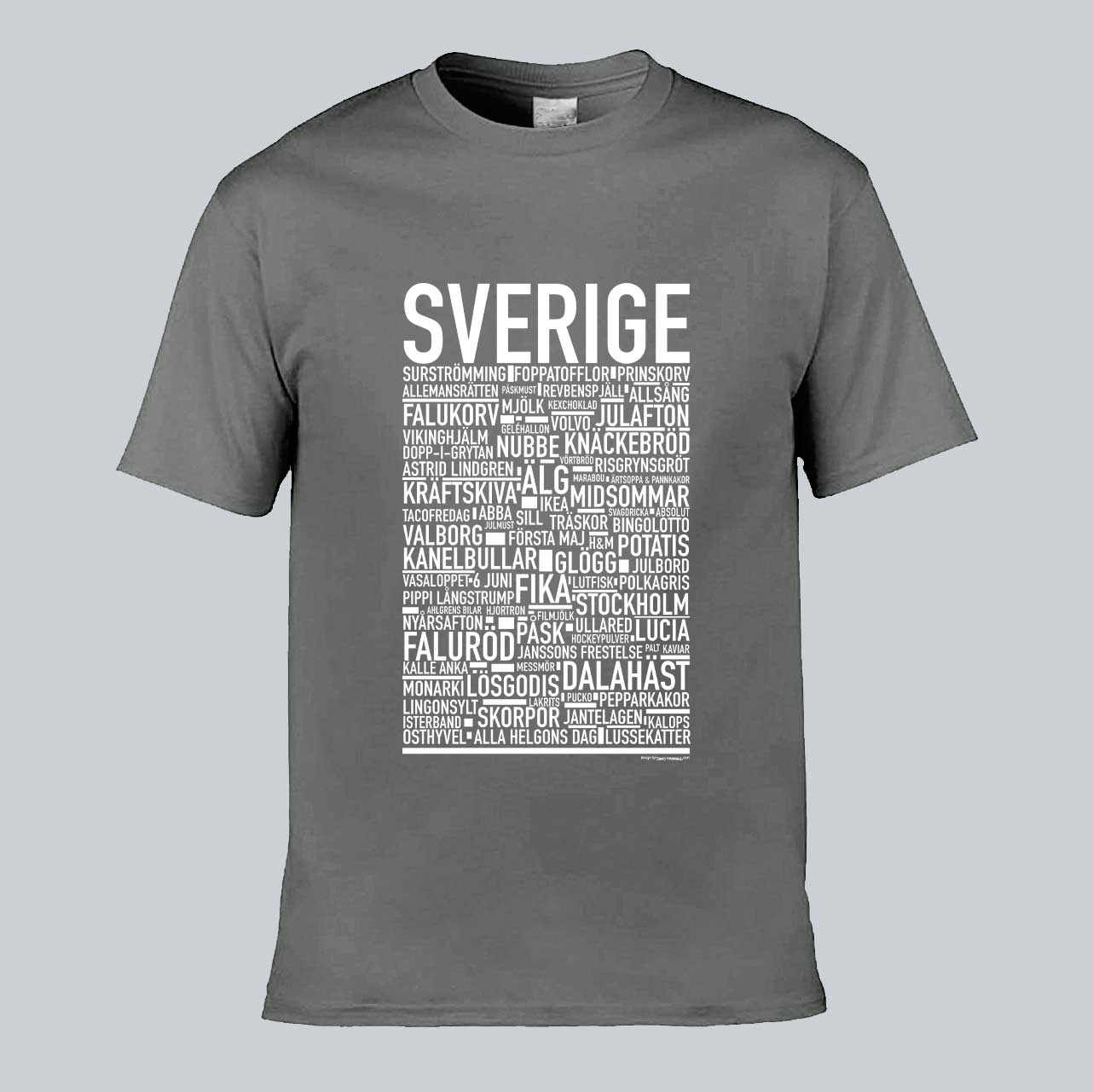 Sverige Klassiker Text T-Shirt