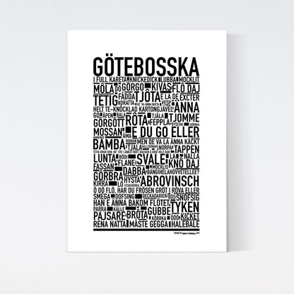 Götebosska Text Poster