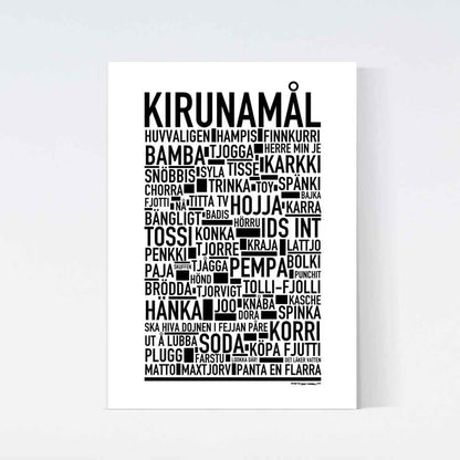 Kirunamål Dialekt Text Poster